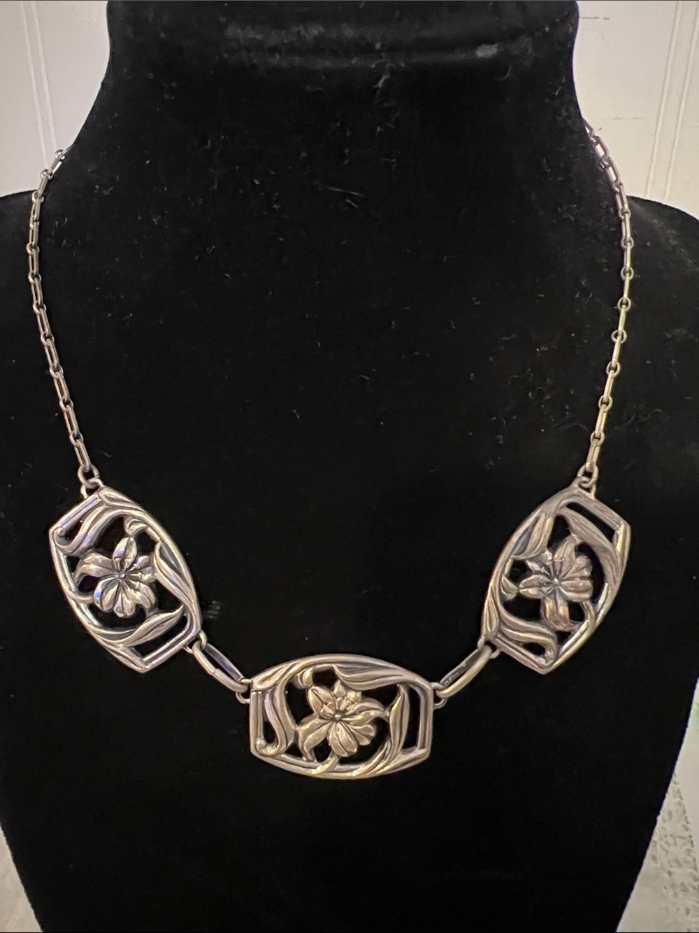 40s Sterling Silver Danecraft Felch necklace